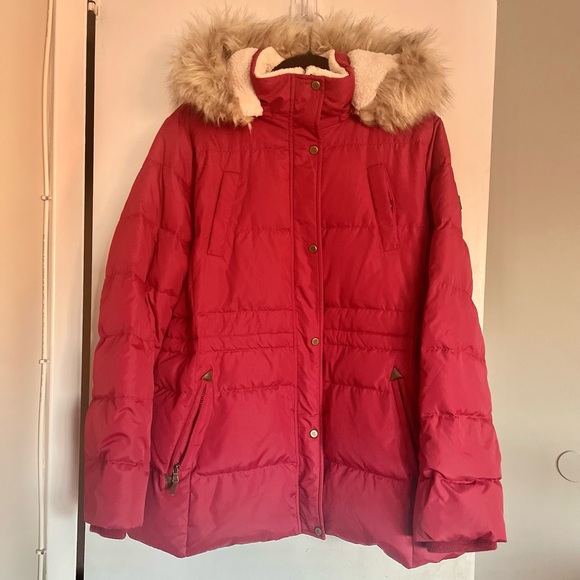 Ralph Lauren Jackets & Blazers - Ralph Lauren Hooded Puffer Faux Fur Coat - Size XL